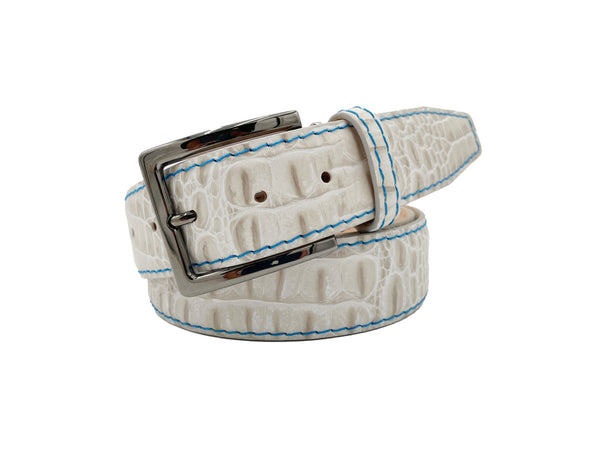 小物 ORCIANI white crocodile leather belt Amazon.com: Handmake Genuine White crocodile alligator Belly