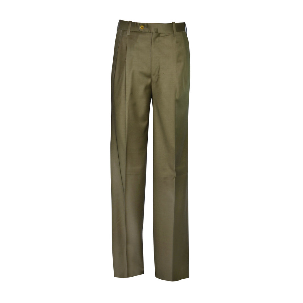 Newport Pleated Front Trouser - Moss