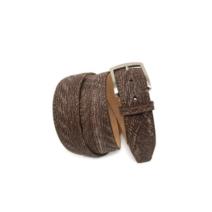 Genuine Shark Skin - Brown -  40MM