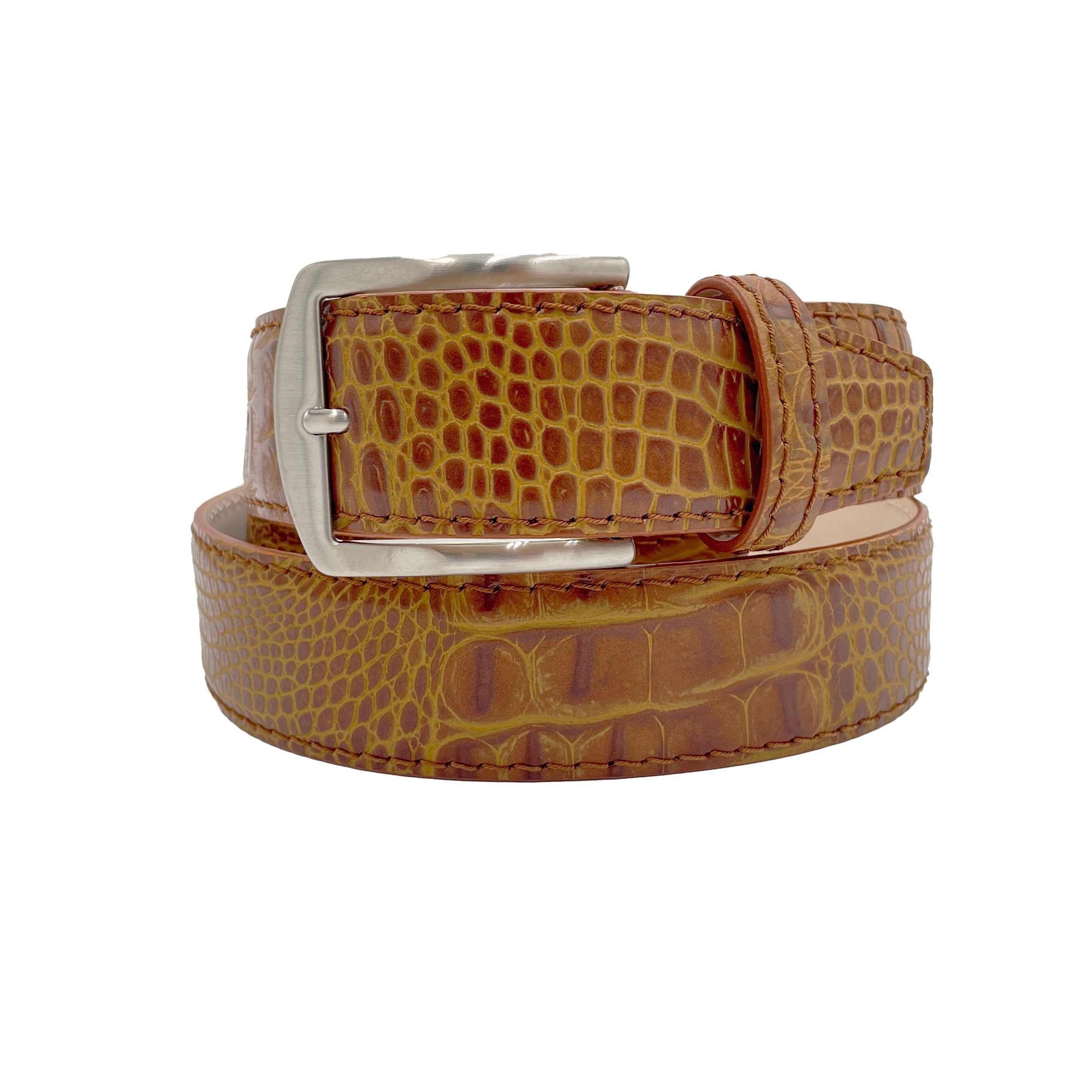 RED Genuine Alligator Crocodile Leather Handmade Belt Hermes