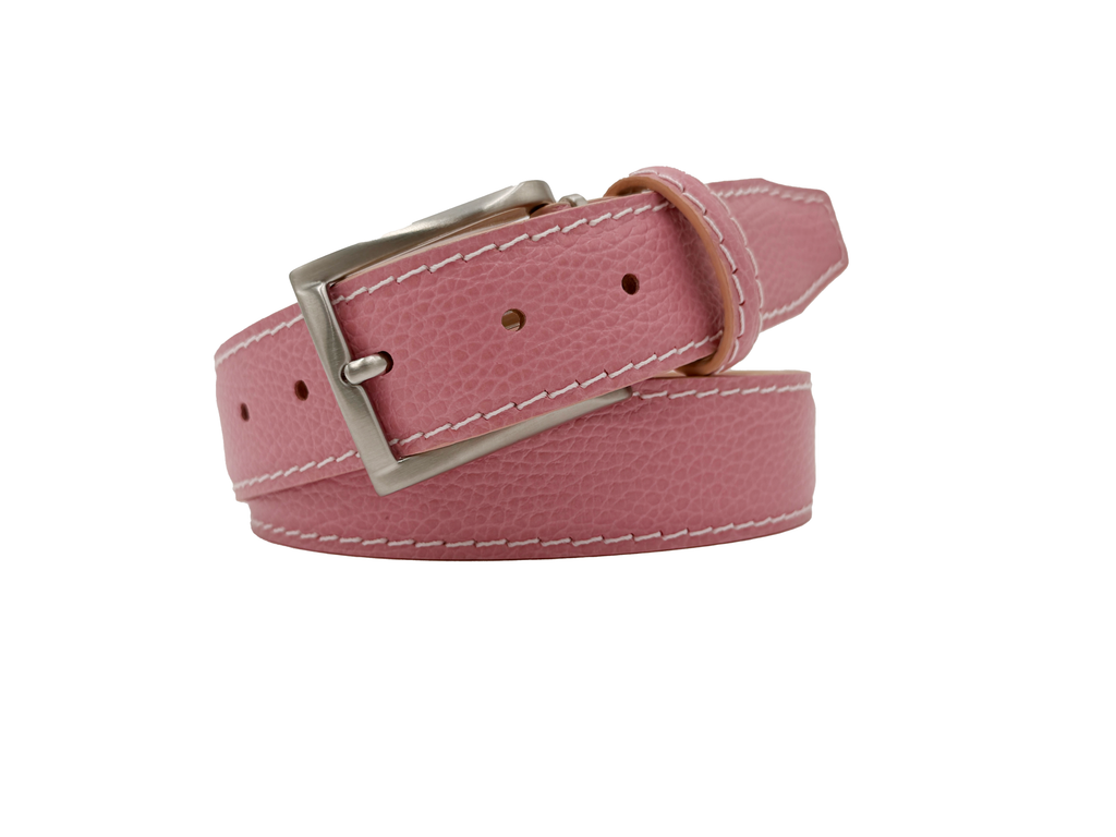 Pebble Grain Belt - Pink - 35mm