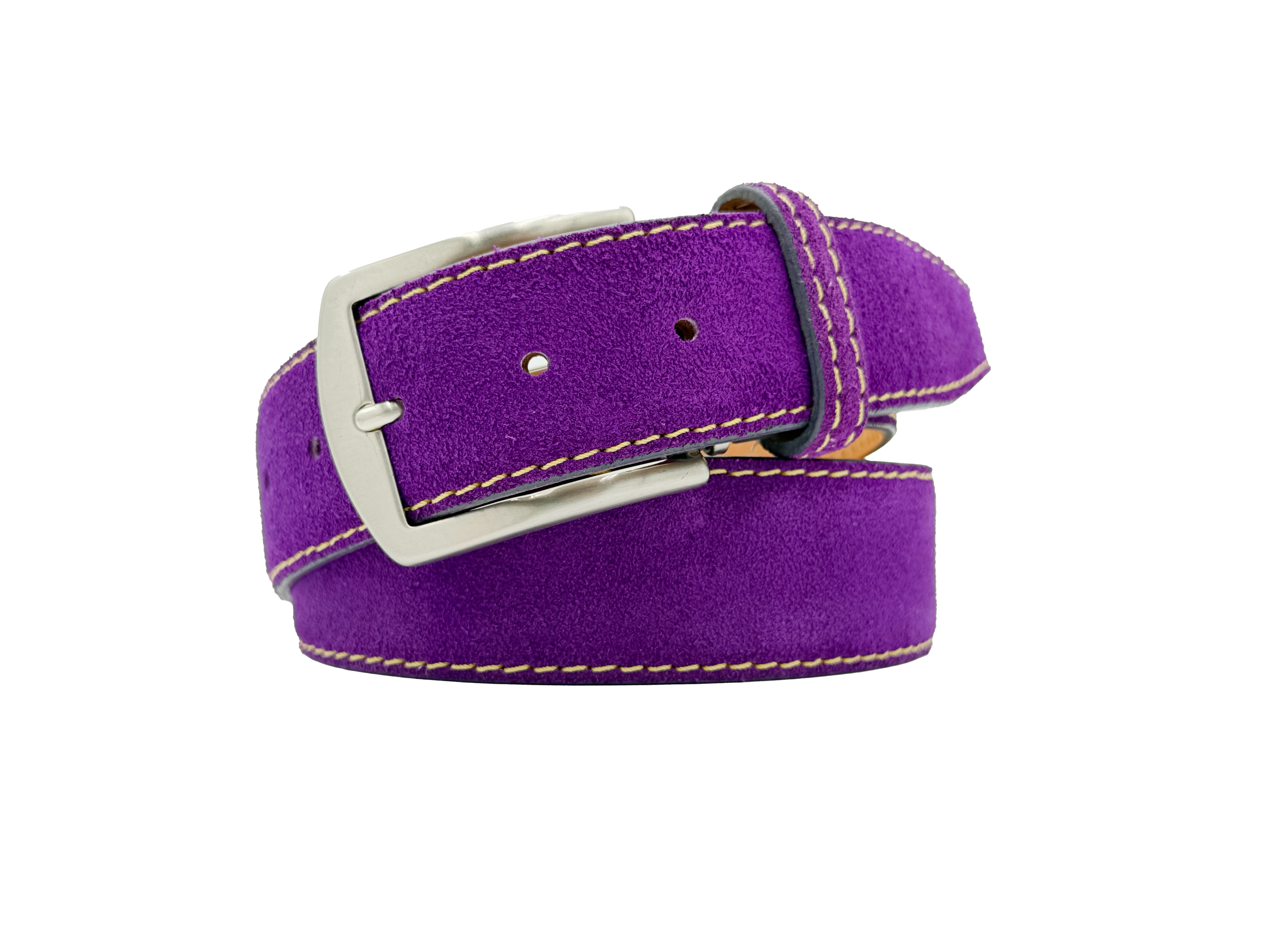 Classic Suede Belt - Purple