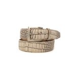 Two-Toned Mock Croc Belt - Stone