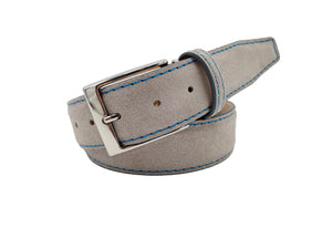 Classic Suede Belt - Grey