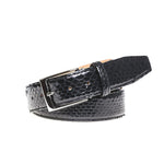 Genuine Glazed Python - Black