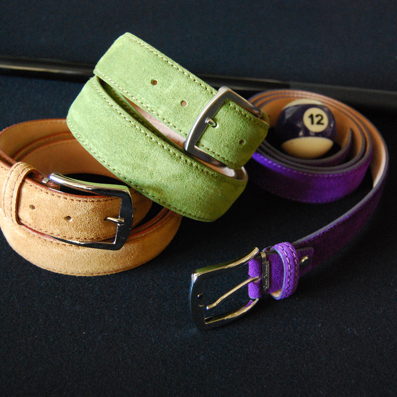 Classic Suede Belt - Brown