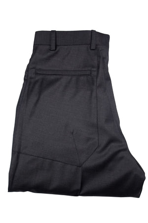 Aspen Flat Front Trouser with patch and zip pockets  - Charcoal Grey