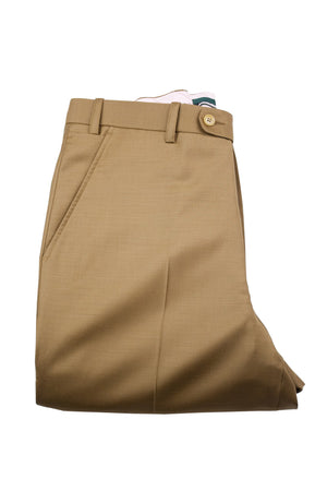 Aspen Flat Front Trouser with patch and zip pockets - Tobacco Tan