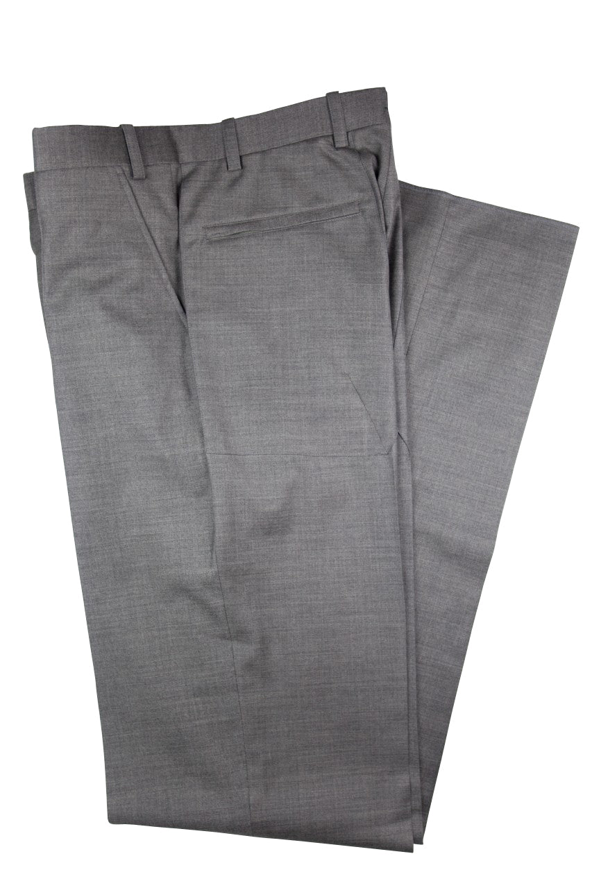 Aspen Flat Front Trouser with patch and zip pockets  - Ash Grey