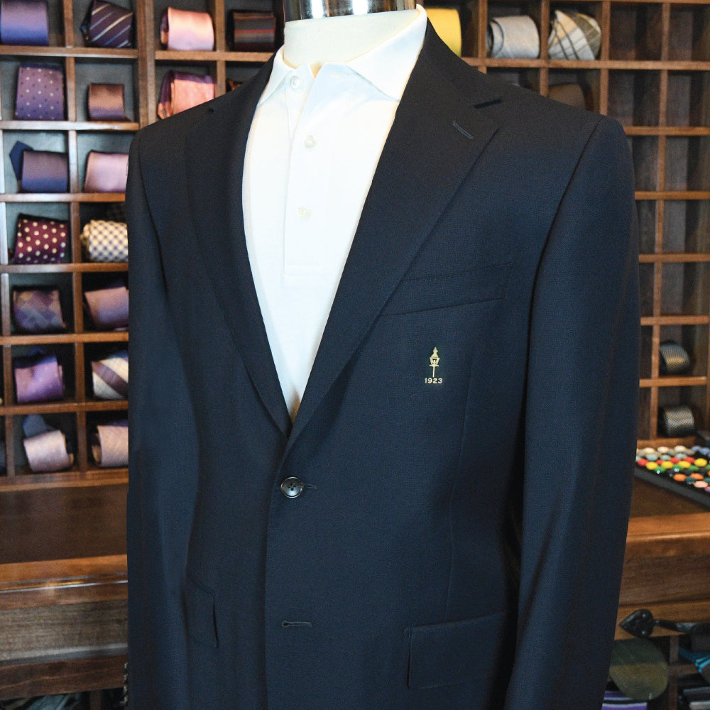 La Jolla Navy Hopsack Blazer