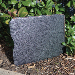 Leather iPad Sleeve - Pebble Black