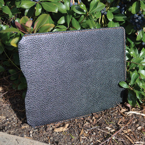 Leather iPad Sleeve - Pebble Blue