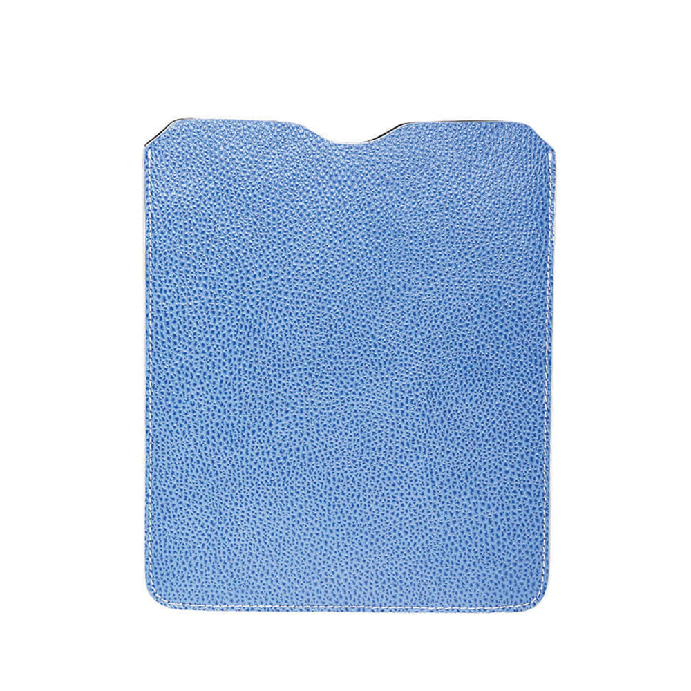 Leather iPad Sleeve - Pebble Blue