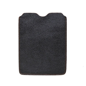 Leather iPad Sleeve - Pebble Black