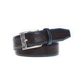 Faux Lizard Belt - Brown