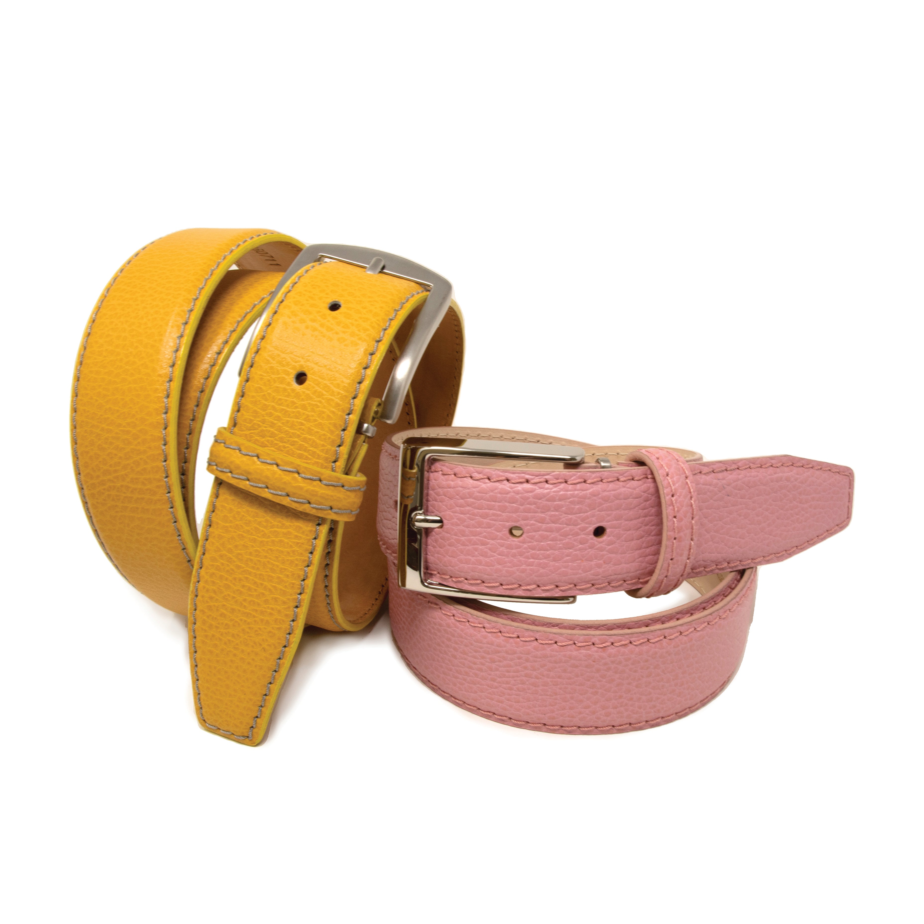 Pebble Grain Belt - Yellow - 35mm