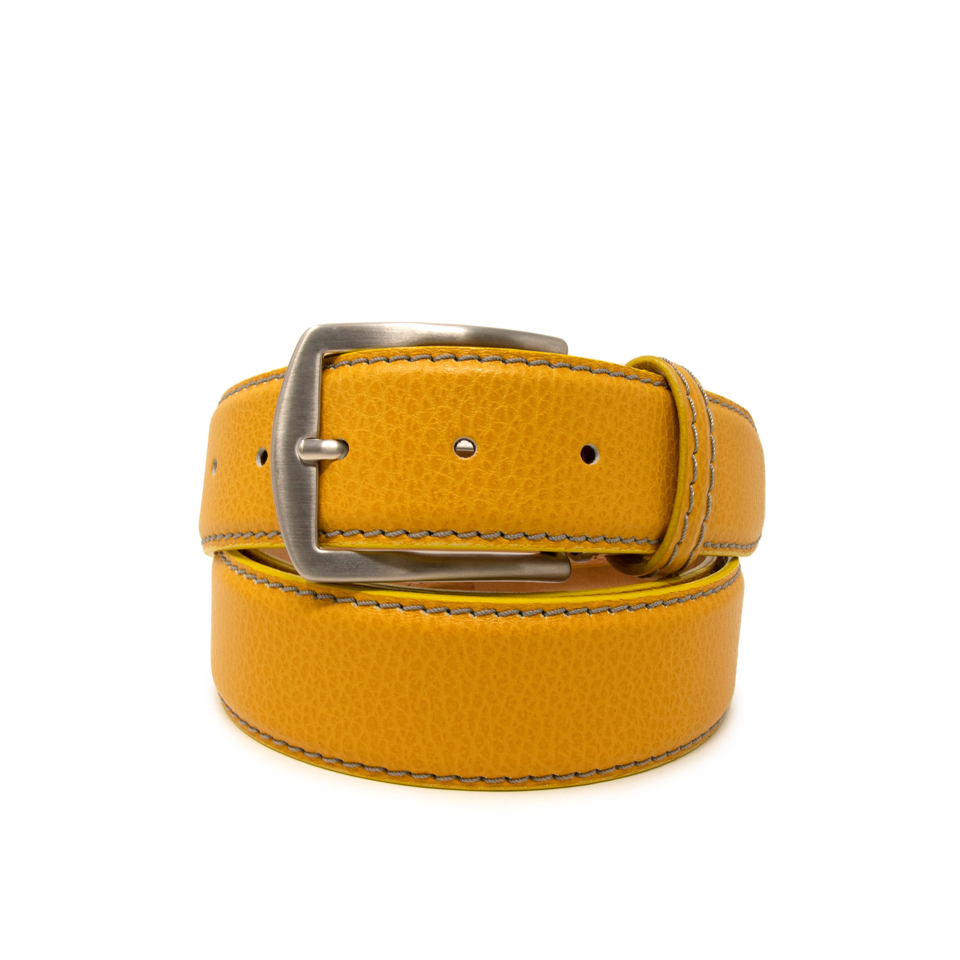 Pebble Grain Belt - Yellow - 35mm