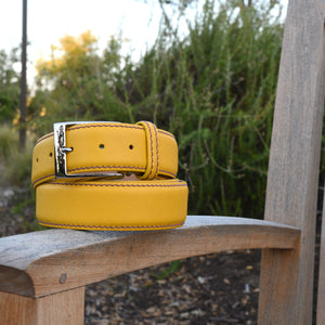 Limited Edition - Saffiano Belt - Yellow