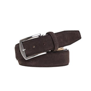 Classic Suede Belt - Brown