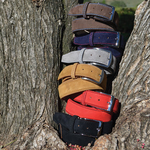 Classic Suede Belt - Brown