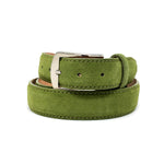 Classic Suede Belt - Olive