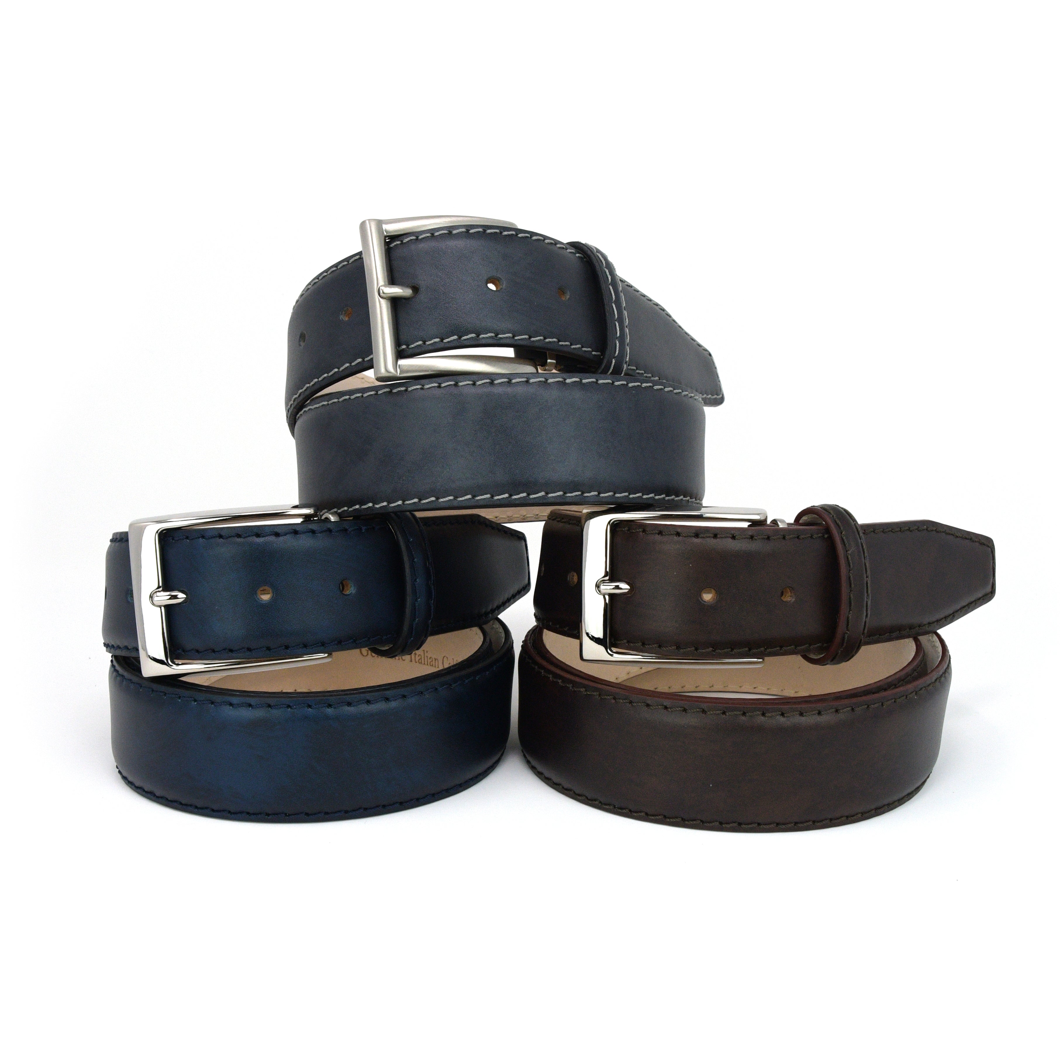 Limited Edition - Italian Surf Calf Skin Belt - Ocean