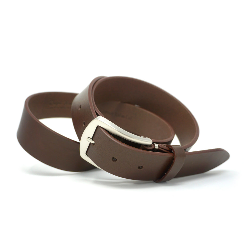 Italian Vachetta Leather Belt - Brown - 40mm - Up to 50"