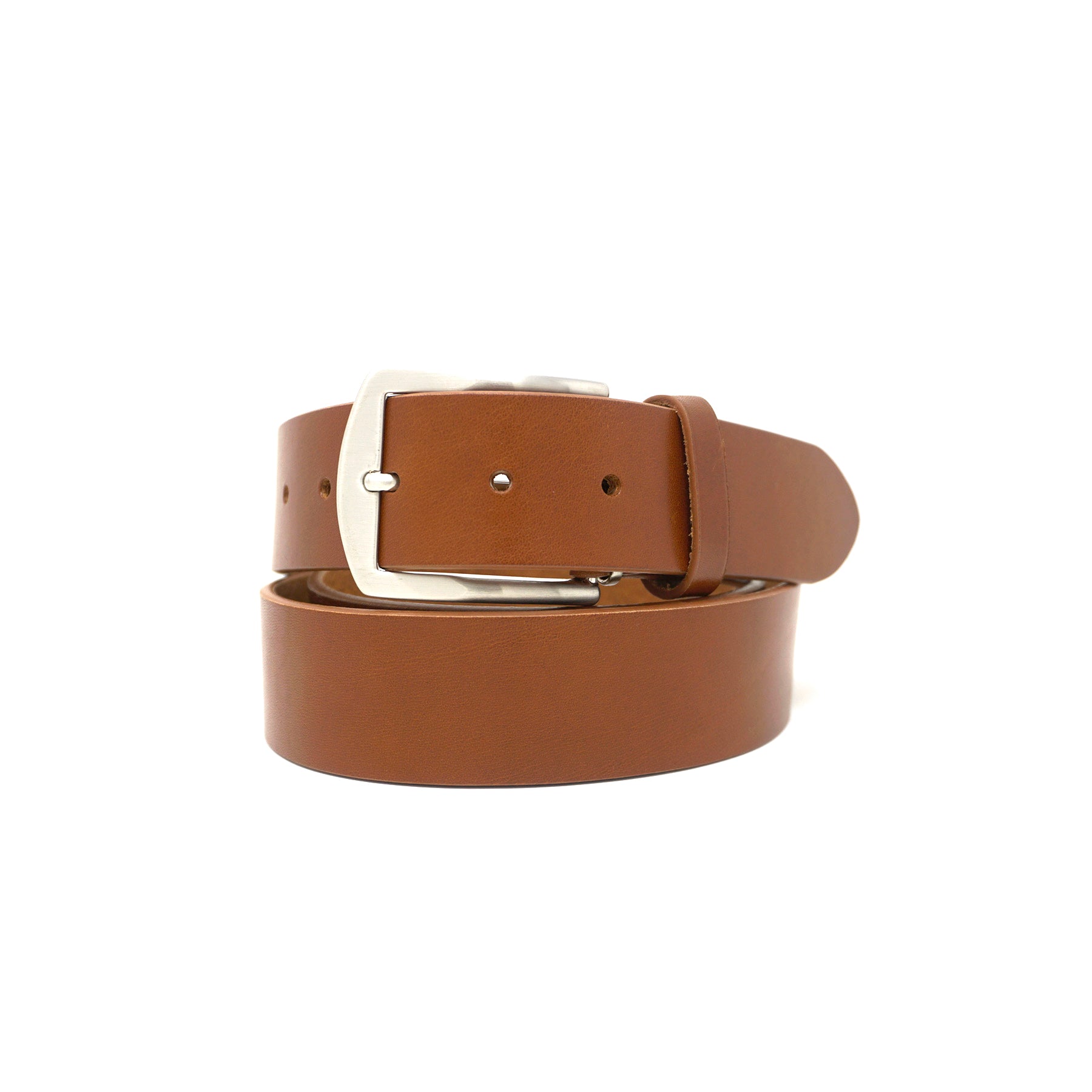 Italian Vachetta Leather Belt - Cognac