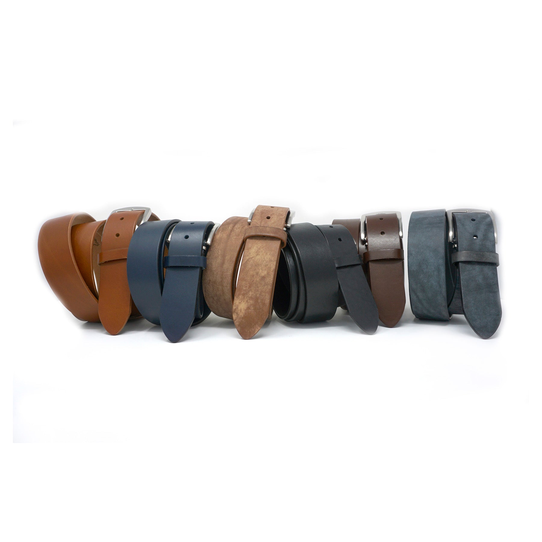 Italian Vachetta Leather Belt - Brown