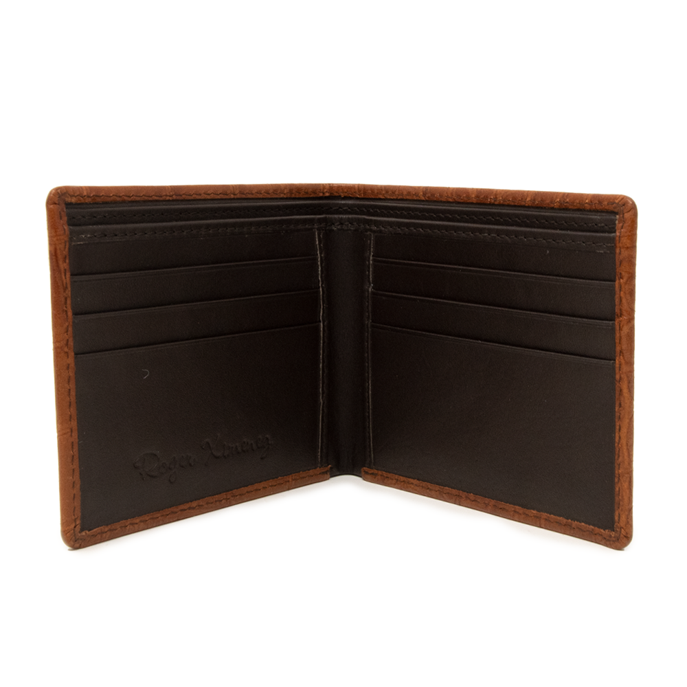 Men's Mock Matte Gator Wallet - Scotch