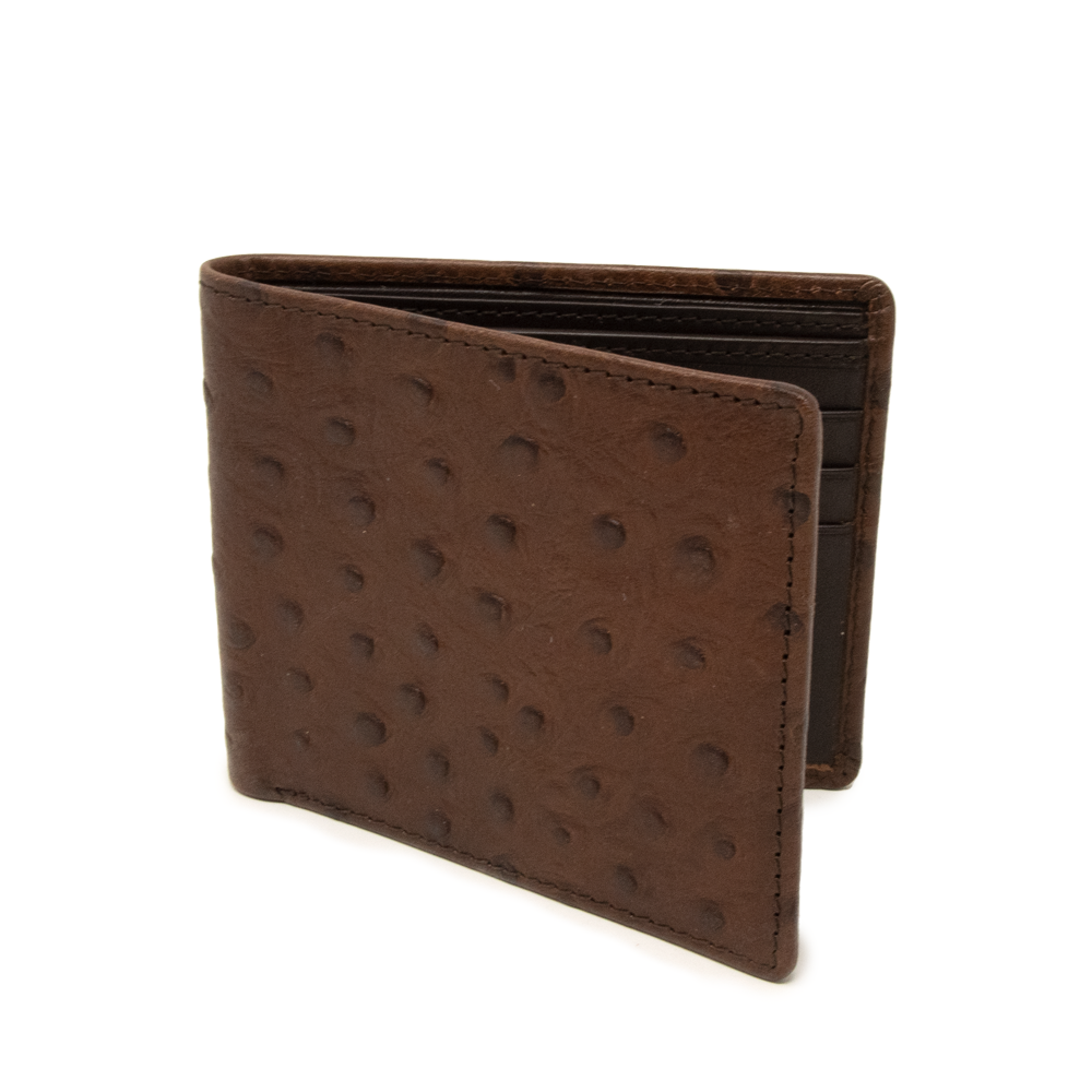 Indiana Ostrich Leather Envelope Small Card Holder for Sale Online