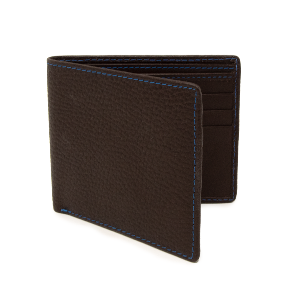 Men's Pebble Wallet - Chocolate