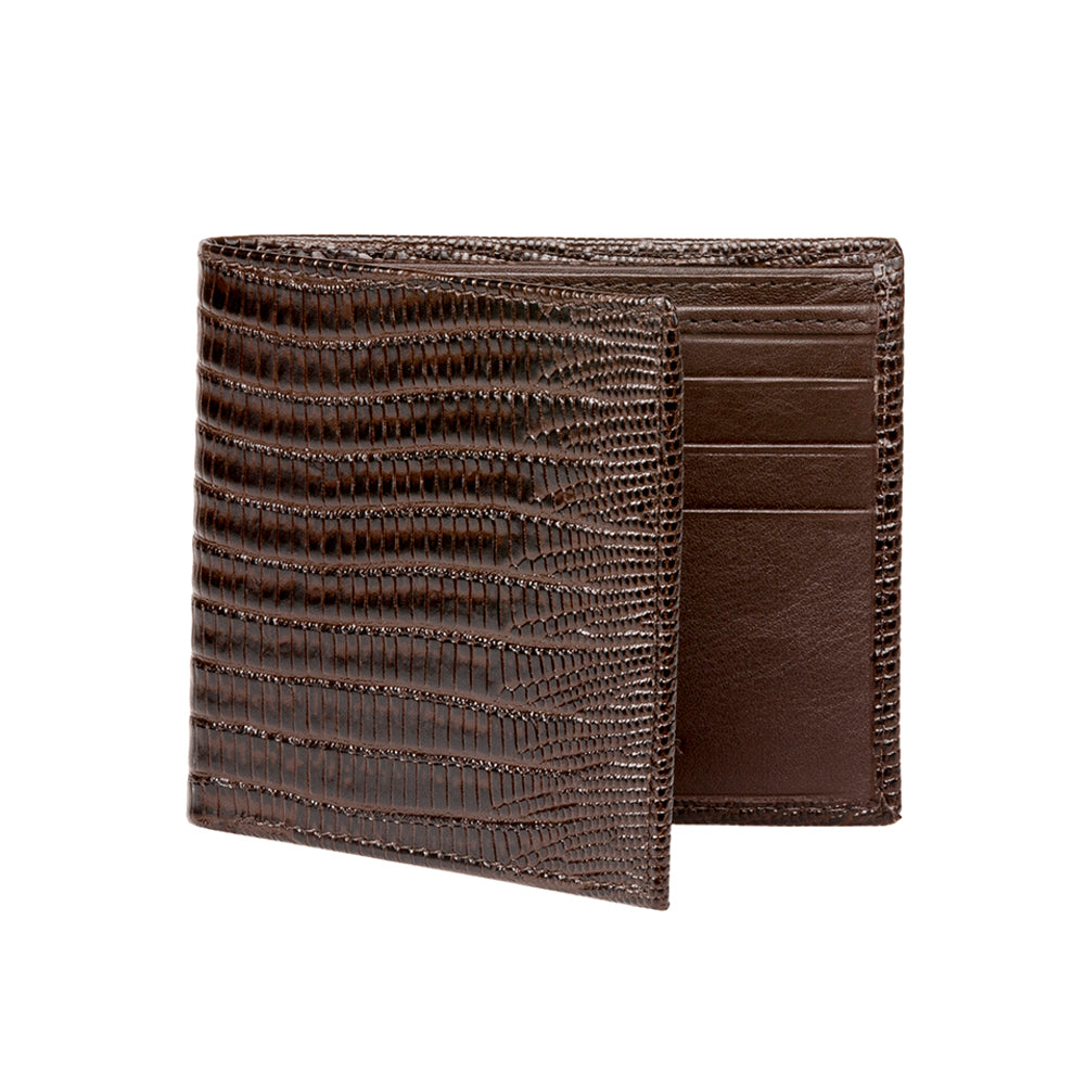 Men's Mock Lizard Wallet - Brown