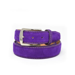 Classic Suede Belt - Purple