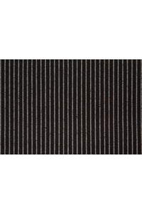 Laguna Flat Front Trouser - Pitch Black Chalk Stripe