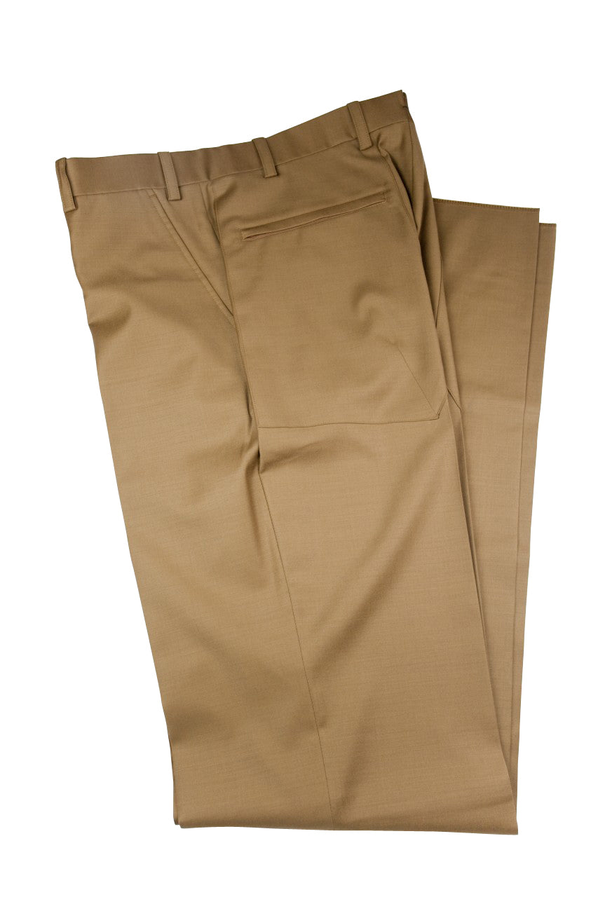 Aspen Flat Front Trouser with patch and zip pockets - Tobacco Tan